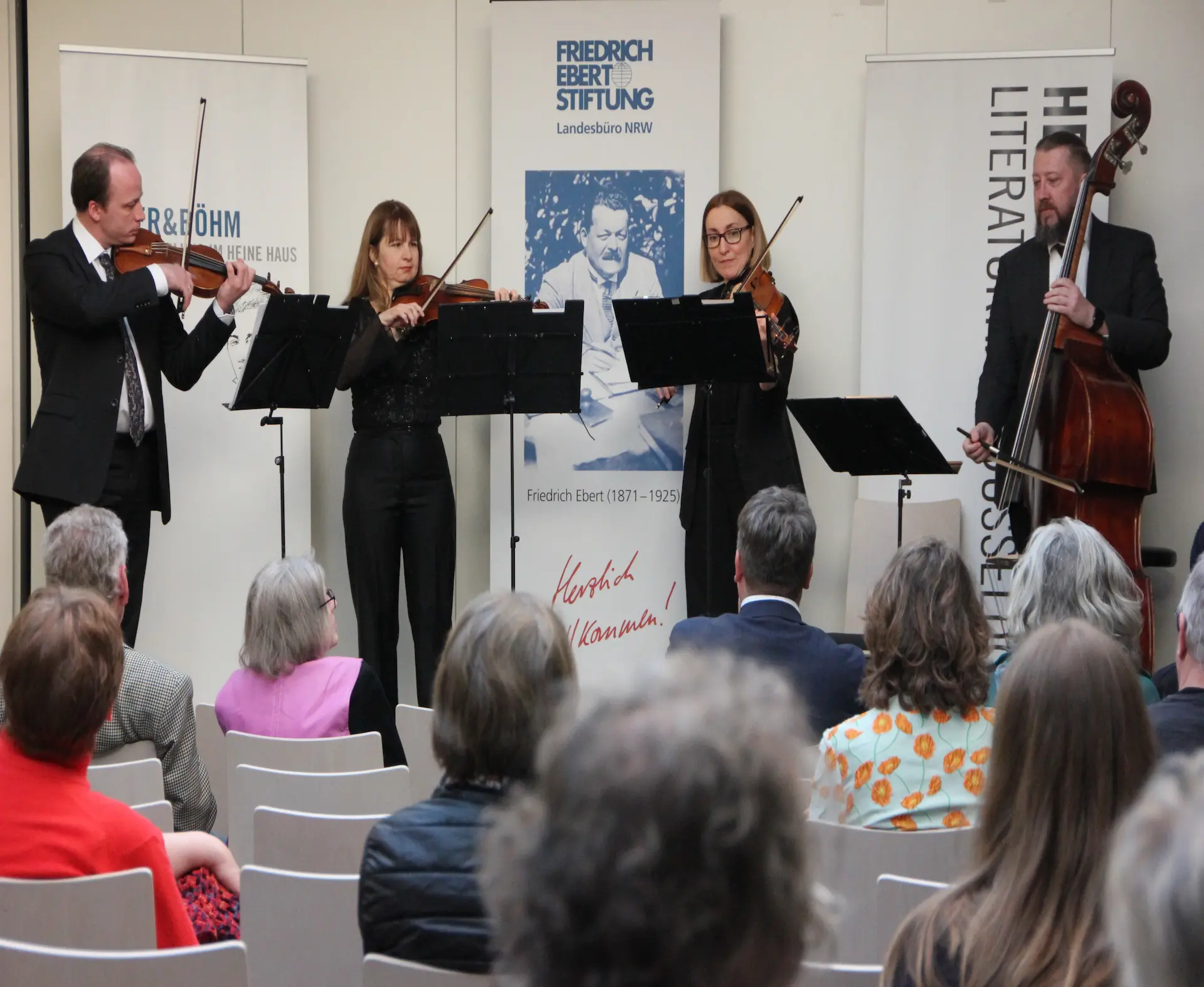 Streichquartett Musica Viva bei der Friedrich-Ebert-Stiftung
