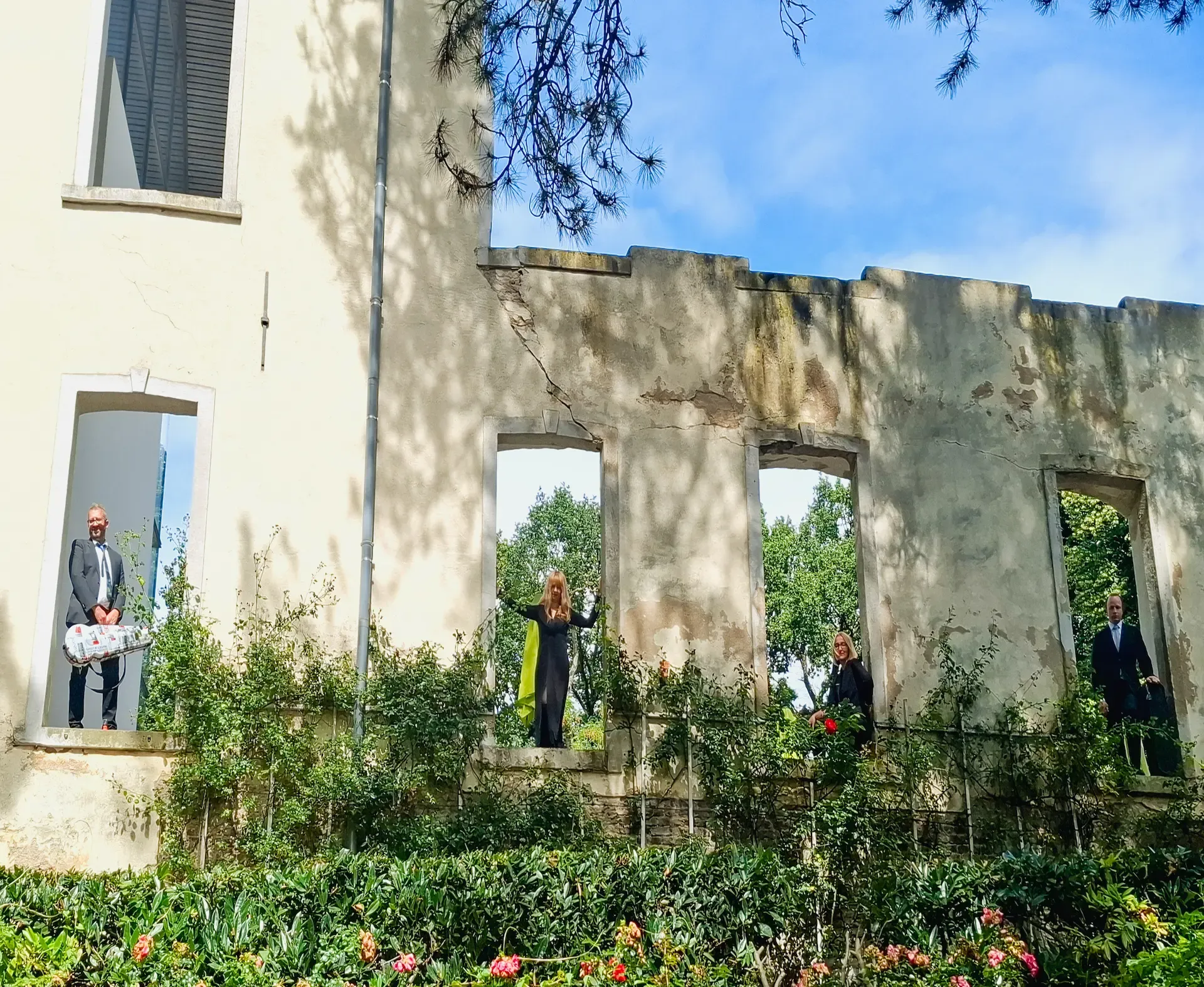 Streichquartett Musica Viva im Freien