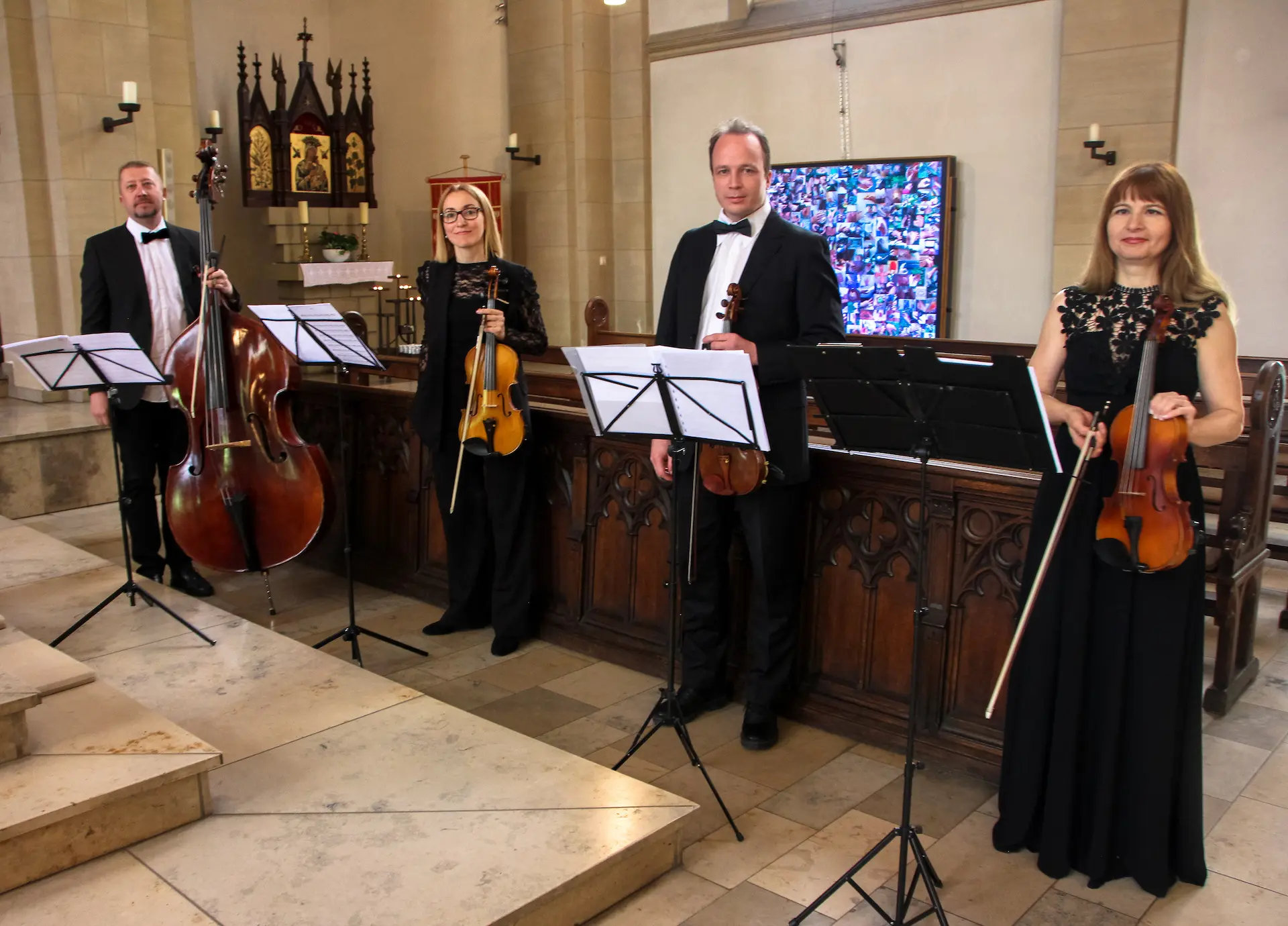 Streichquartett Musica Viva bei einer kirchlichen Trauung