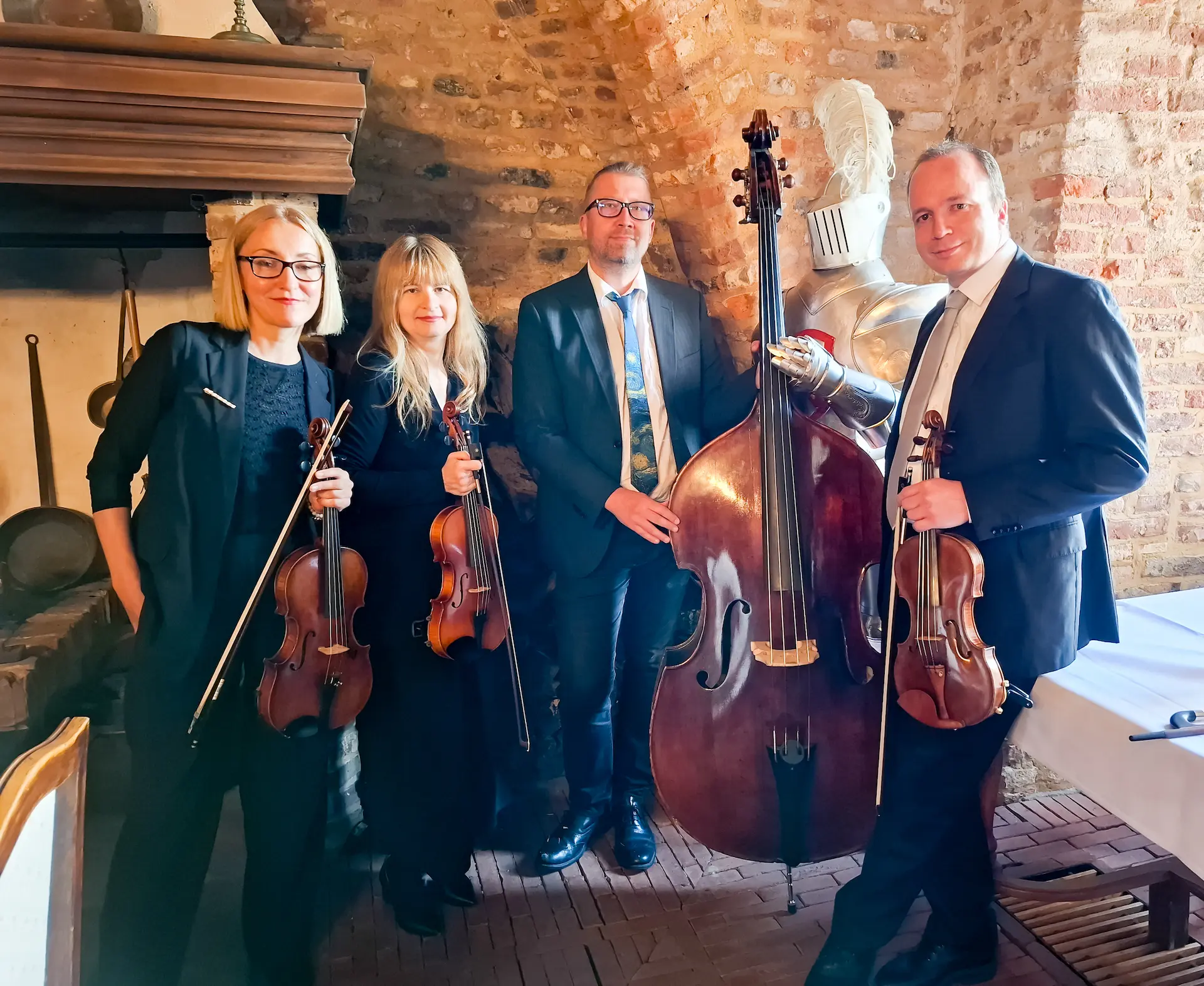 Streichquartett Musica Viva bei festlicher Schlosshochzeit